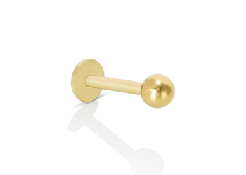 Orecchino piercing sfera in oro giallo 18 kt, chiusura a vite interna, collezione CONE – LA FENICE LUXURY – 32O3618