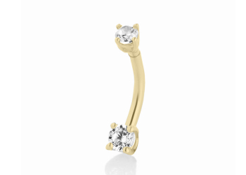 Orecchino piercing Cube in Oro Giallo 18 kt, chiusura a vite ROOKLINE – LA FENICE LUXURY – 32O3898