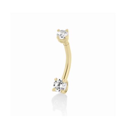 Orecchino piercing Cube in Oro Giallo 18 kt, chiusura a vite ROOKLINE – LA FENICE LUXURY – 32O3898